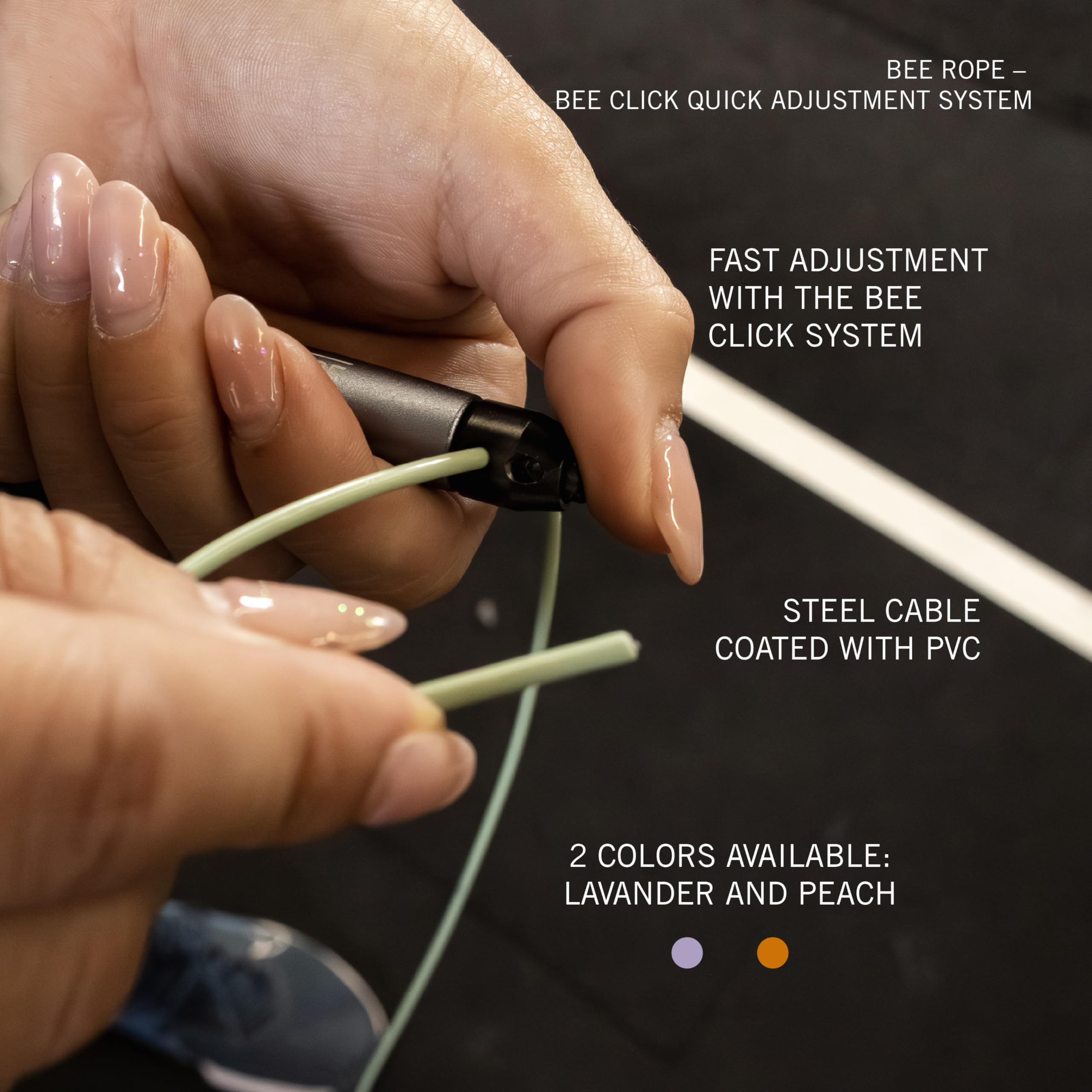 PICSIL - BEE High Speed Skipping Rope | Aluminum & Double Bearing System | Self-Adjusting for Cross Training, Boxing & Fitness | Lightweight 7.4oz | Adaptable for Men, Women & Children | - Image 5