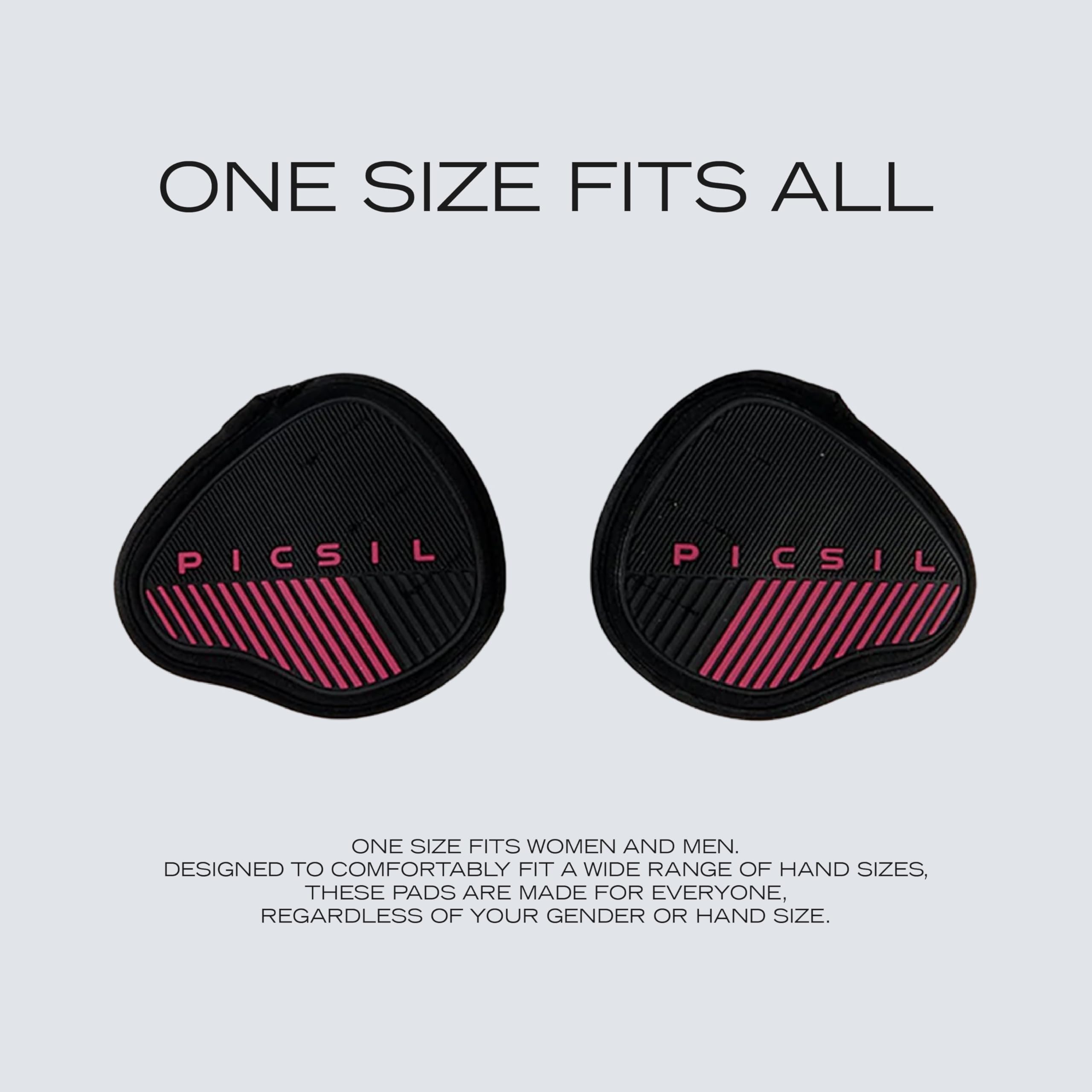 PICSIL - Fitness Grips Pads | Alternative to Gym Gloves | Strong Neoprene Grip for Weightlifting & Cross Training | Suitable for Men & Women | Design for Dumbbells and Pull Ups | One Size | - Image 5