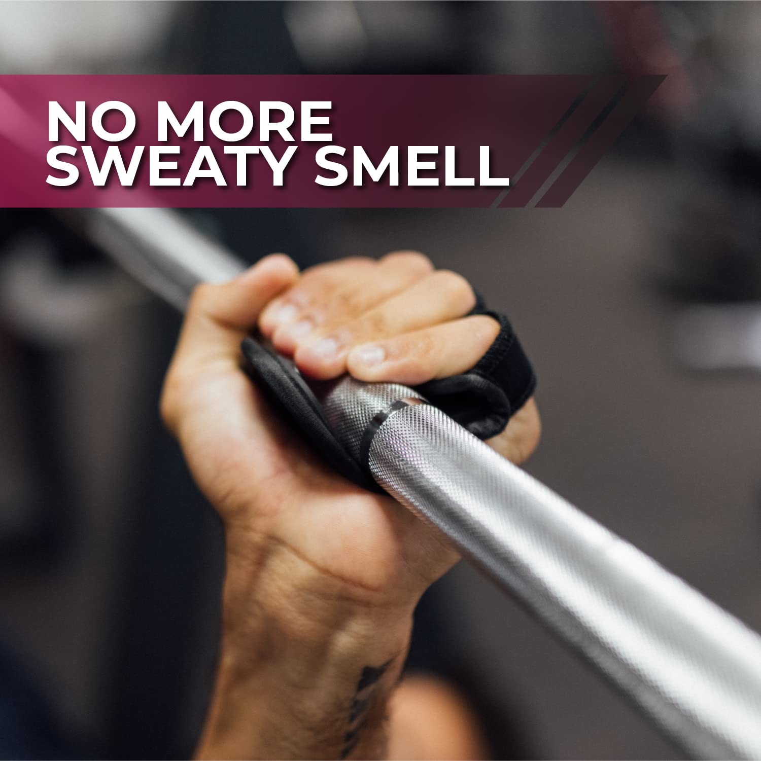 PICSIL - Fitness Grips Pads | Alternative to Gym Gloves | Strong Neoprene Grip for Weightlifting & Cross Training | Suitable for Men & Women | Design for Dumbbells and Pull Ups | One Size | - Image 6