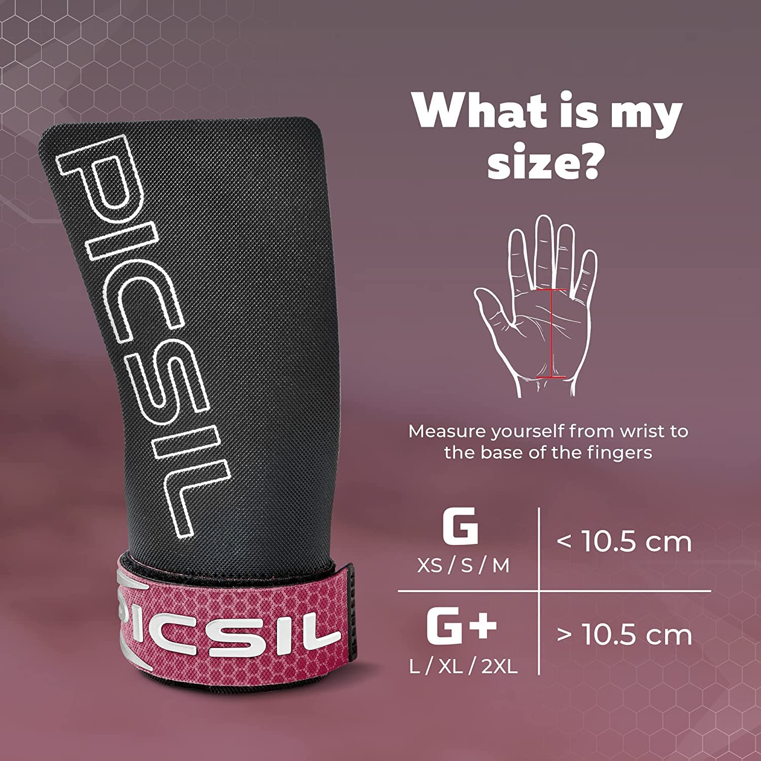 PICSIL Golden Eagle Hand Grips, Fingerless Grip Gloves Wrist Support for Weightlifting & Gymnastics with Micro-Diamond Technology for Magnesium Retention, Blocks Tears & Blisters - Image 6