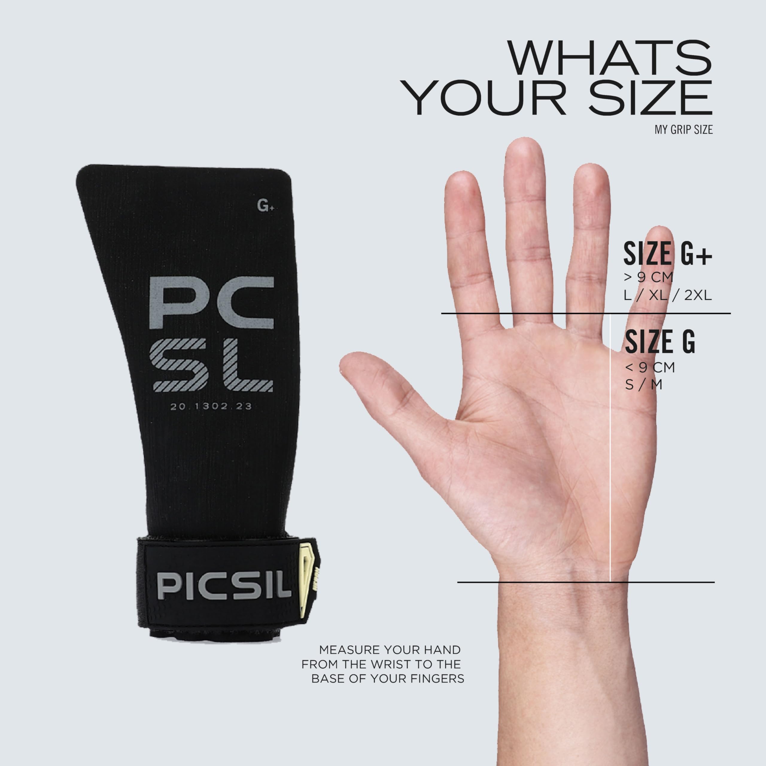 PICSIL - Heron Grips + Wristbands + Carry Bag | Full Hand Protection for Crosstraining & Gym | Use Without Chalk | Hybrid Grip with PU, Aramid & Microfiber | Unisex - Image 6