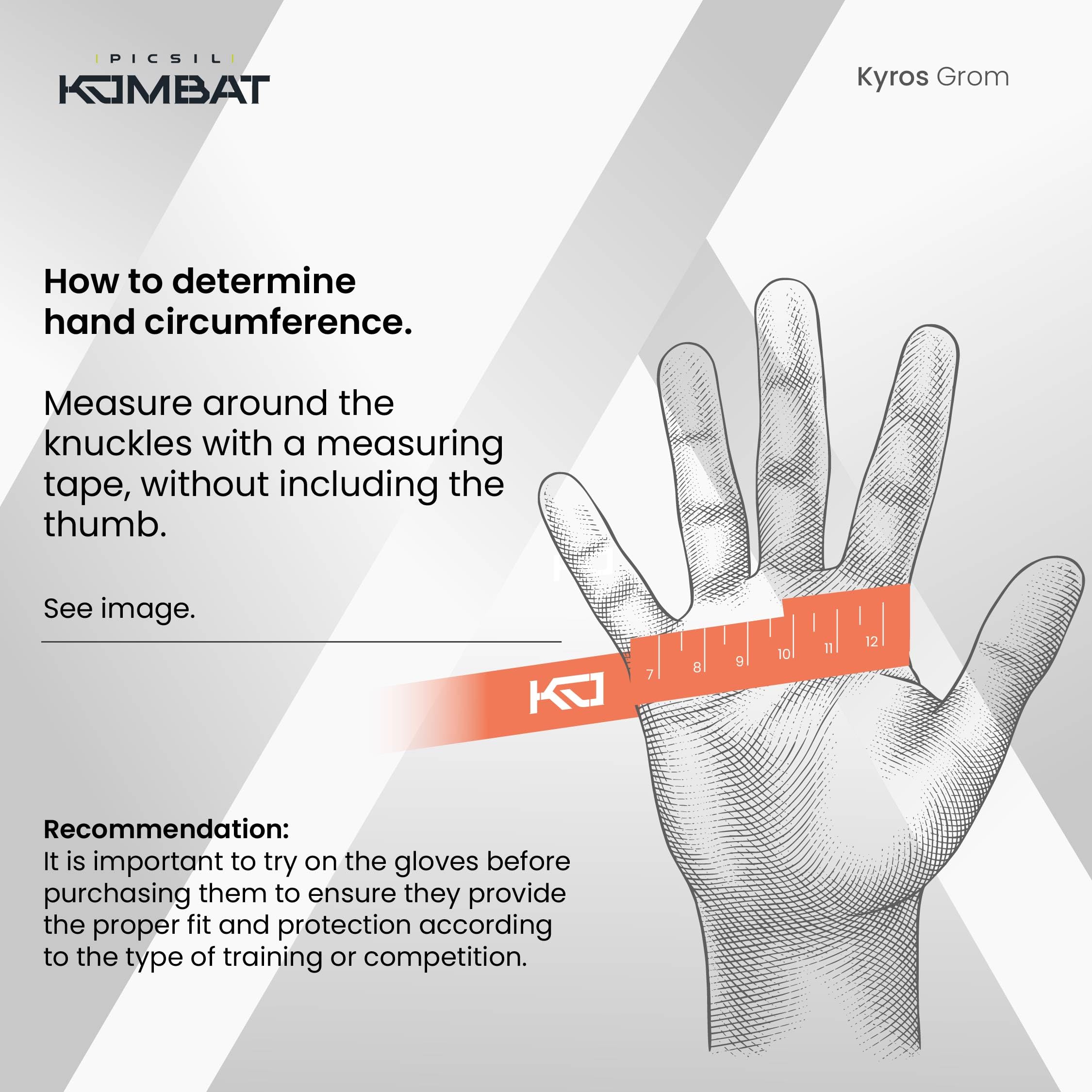 Picsil Kombat Kyros Grom Boxing Gloves, Training and Combat Gloves for Muay Thai, MMA, Kickboxing, Unisex Design - Image 6