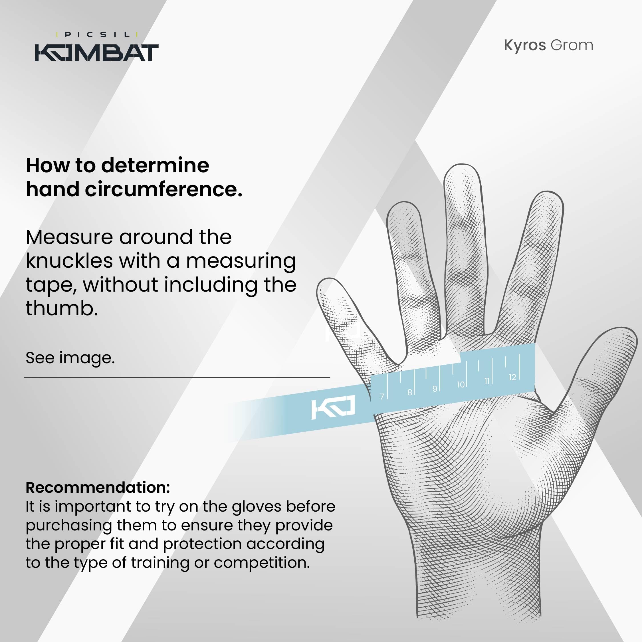 Picsil Kombat Kyros Grom Boxing Gloves, Training and Combat Gloves for Muay Thai, MMA, Kickboxing, Unisex Design - Image 6