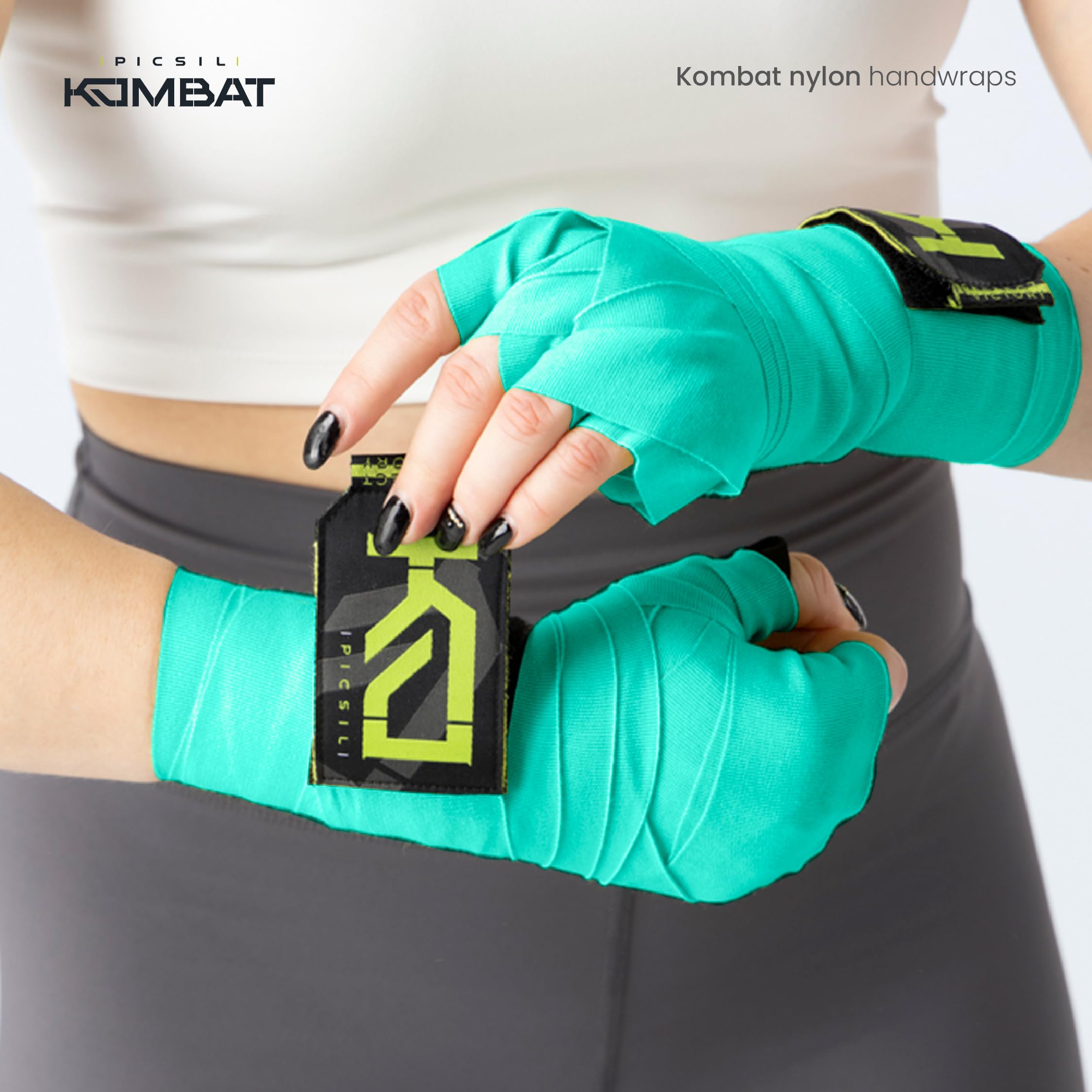 PICSIL Kombat Martial Arts Hand Wraps, Boxing Hand Wraps, Muay Thai, Kickboxing, Unisex Design - Image 5