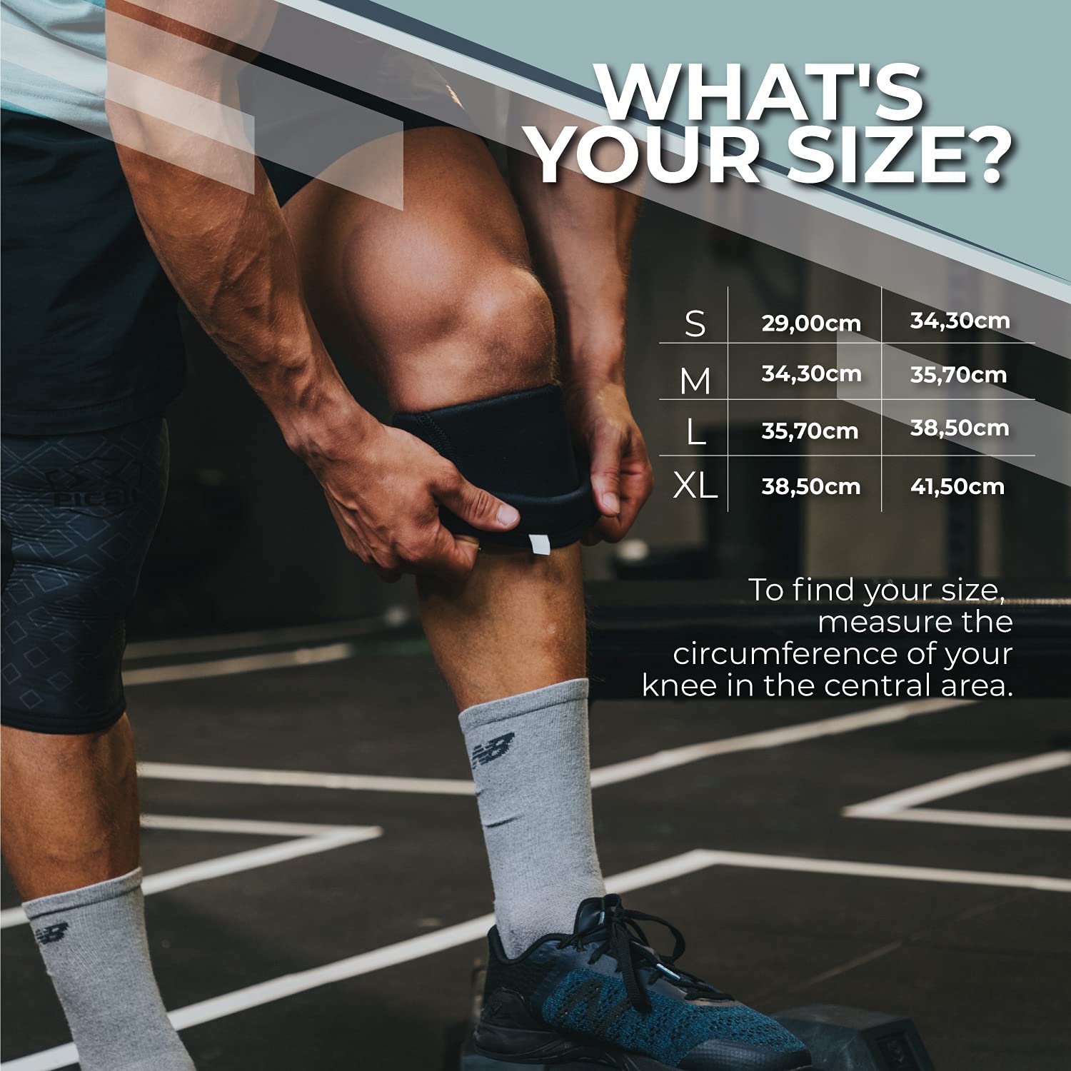 PICSIL Neoprene Knee Sleeve, Knee Brace for Stability and Compression, Stretchable Knee Pads for Training, Non-Slip, Breathable Knee Support Neoprene, Unisex, 1 Pair, 5mm Thick, Black, Extra Large - Image 4