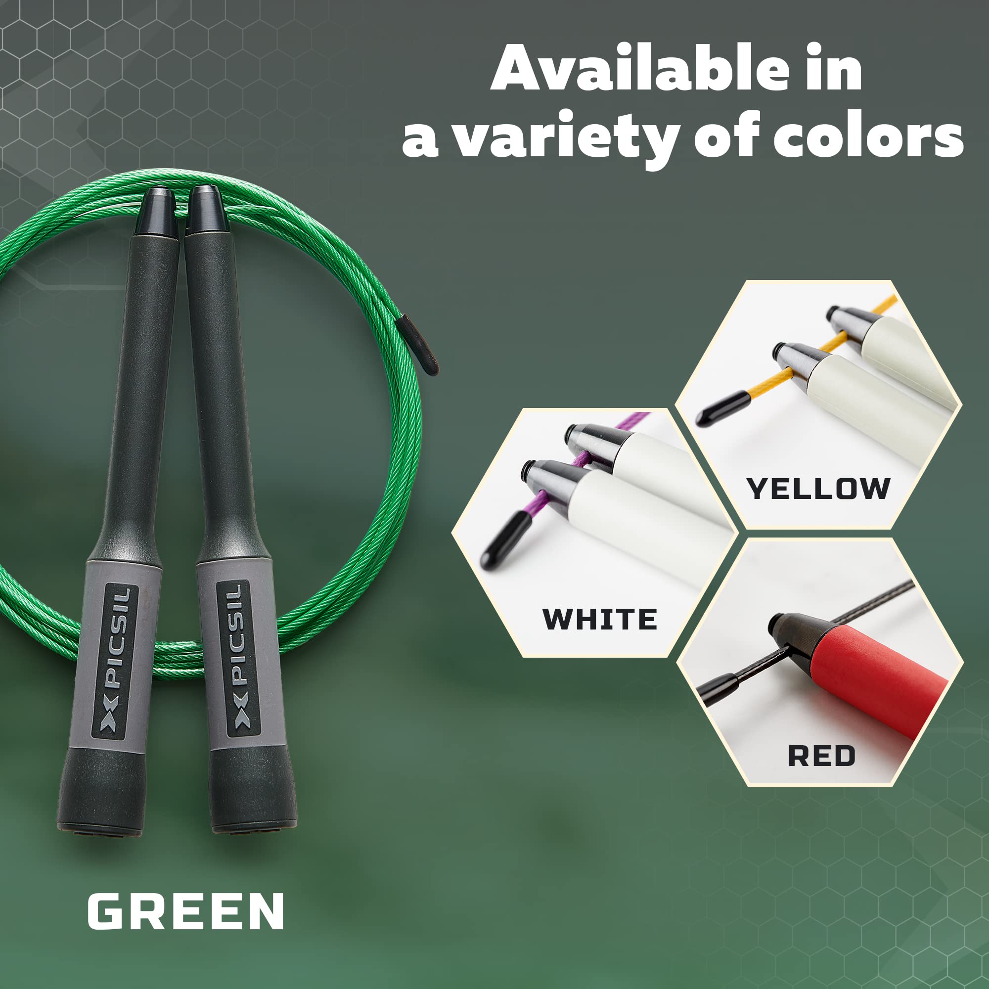 PICSIL - Sphinx Rope | 360° Spin Jump Rope | Dual Bearing System | Fast & Lightweight for Fitness, Cross Training Boxing | Adjustable Cable| Double Rolling | - Image 8