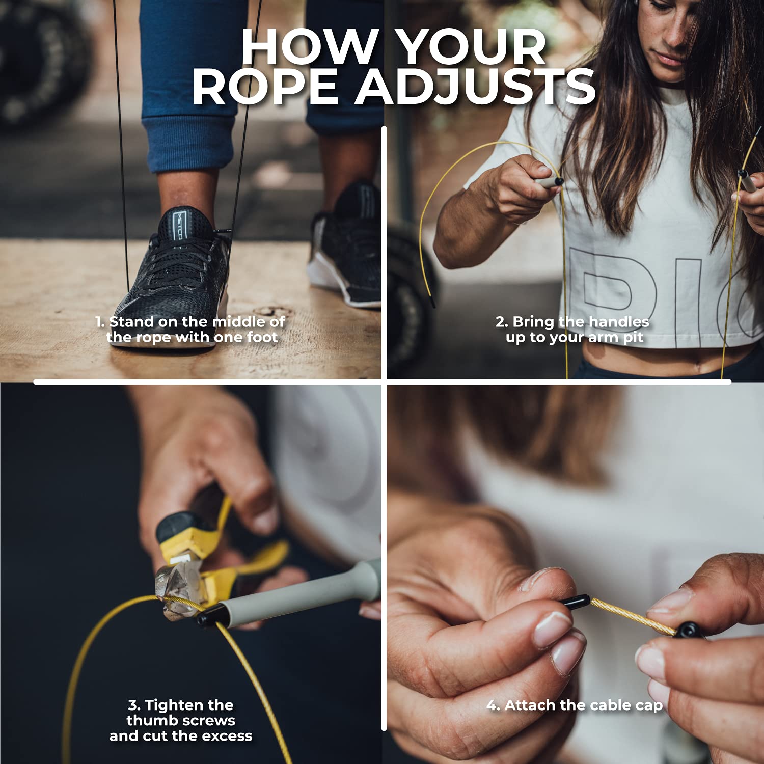 PICSIL - Sphinx Rope | 360° Spin Jump Rope | Dual Bearing System | Fast & Lightweight for Fitness, Cross Training Boxing | Adjustable Cable| Double Rolling | - Image 4