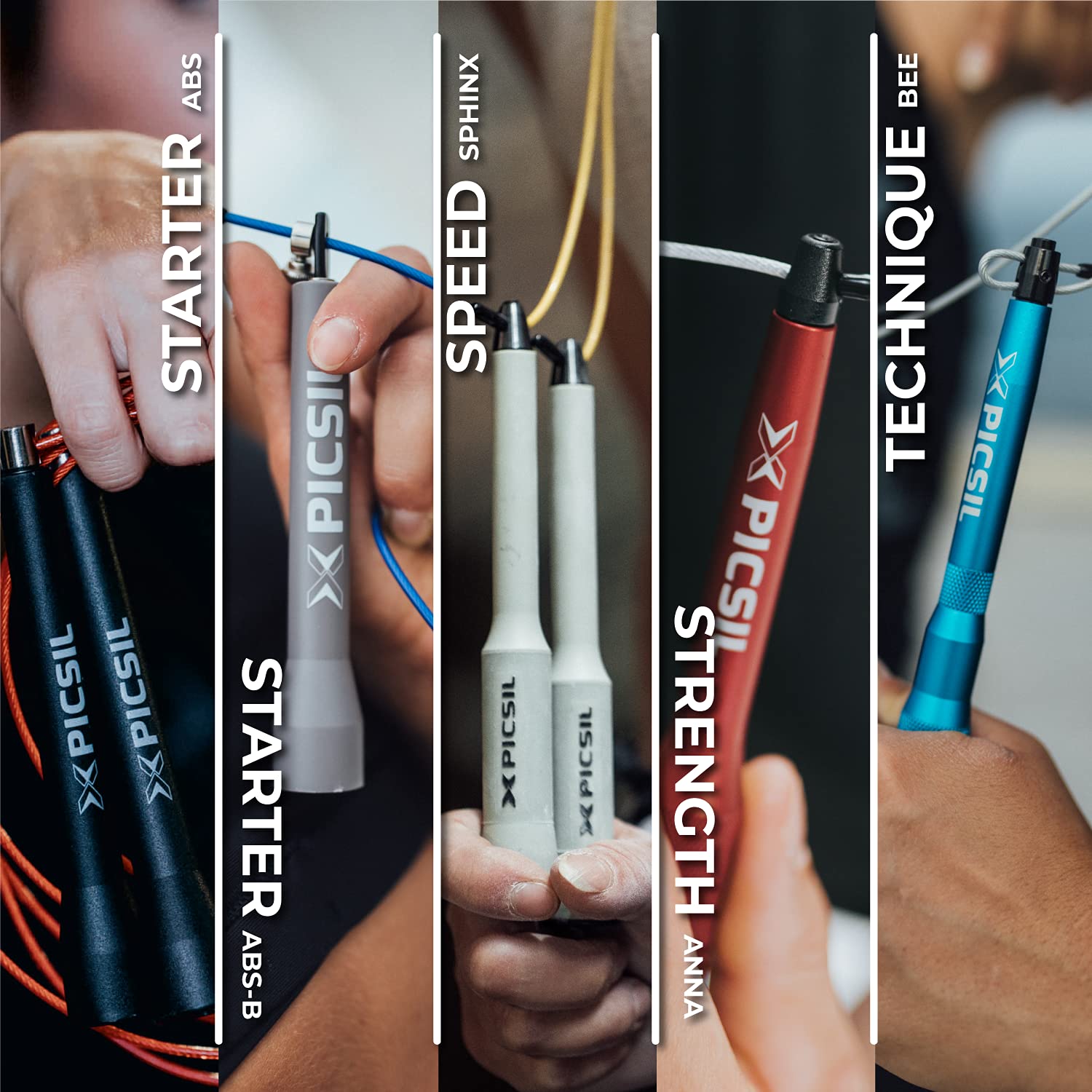 PICSIL - Sphinx Rope | 360° Spin Jump Rope | Dual Bearing System | Fast & Lightweight for Fitness, Cross Training Boxing | Adjustable Cable| Double Rolling | - Image 6