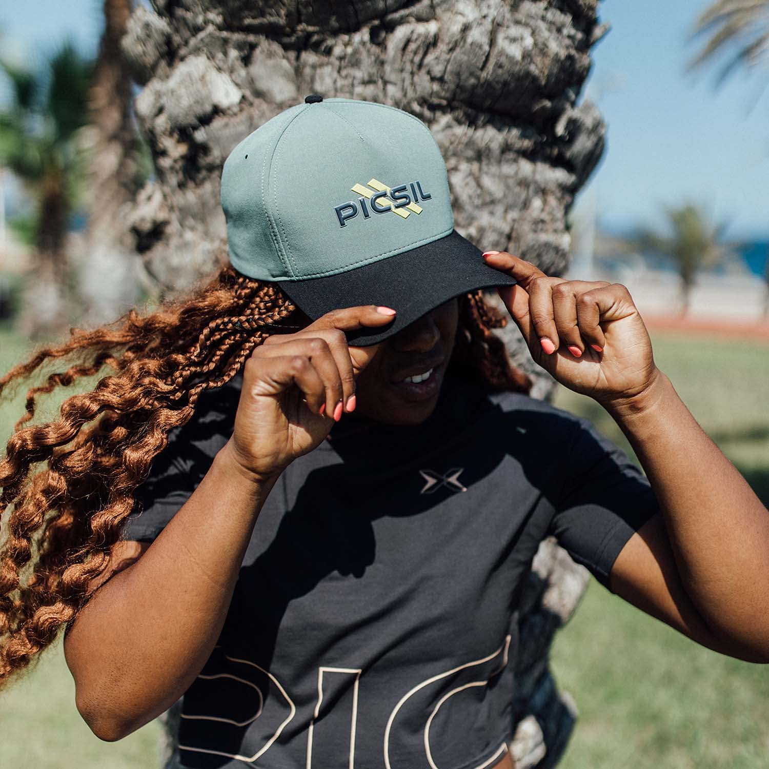 PICSIL Urban Air Cap, Men's and Women's Baseball Cap, Adjustable Trucker Style Cap, Grille Back - Image 5