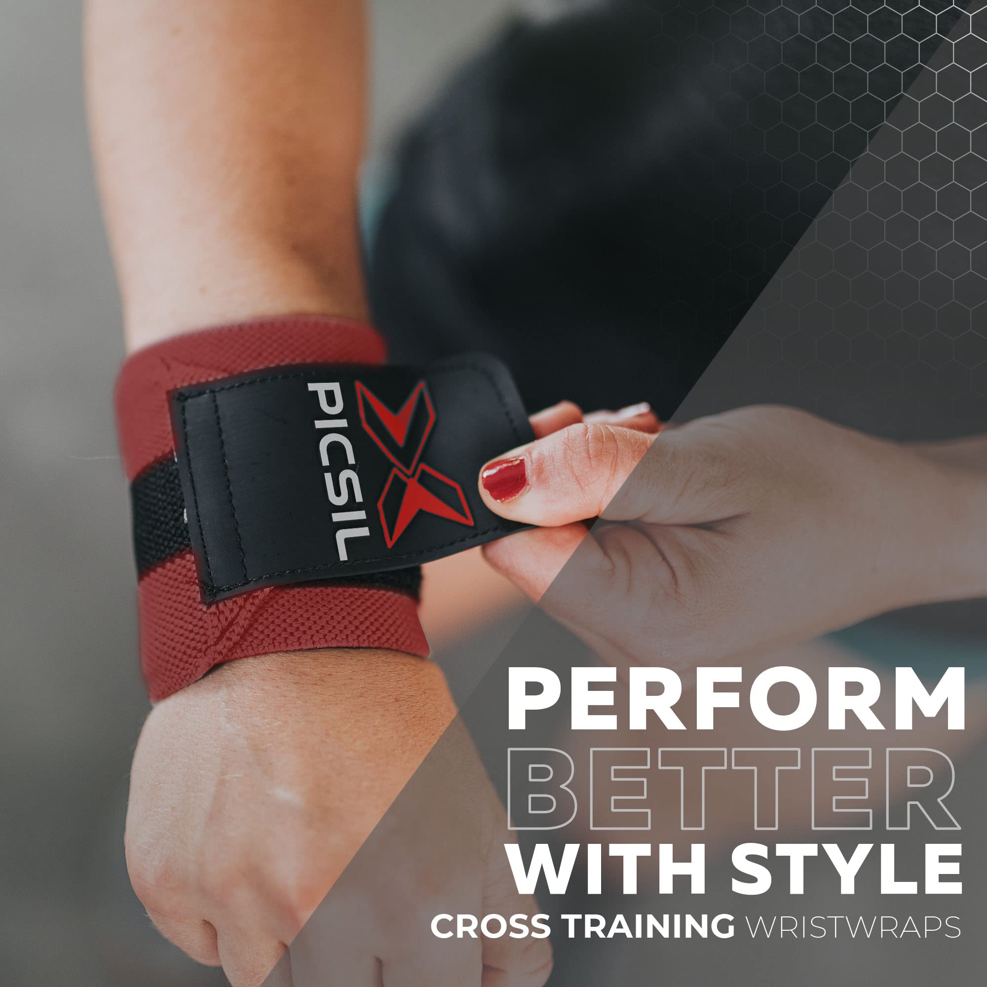 PICSIL - Wrist Support for Cross Training | Reduce Wrist Discomfort | High Performance | Elastic Nylon | Prevents Tendonitis | Ideal for Gym, Bodybuilding, Boxing, Calisthenics | - Image 6
