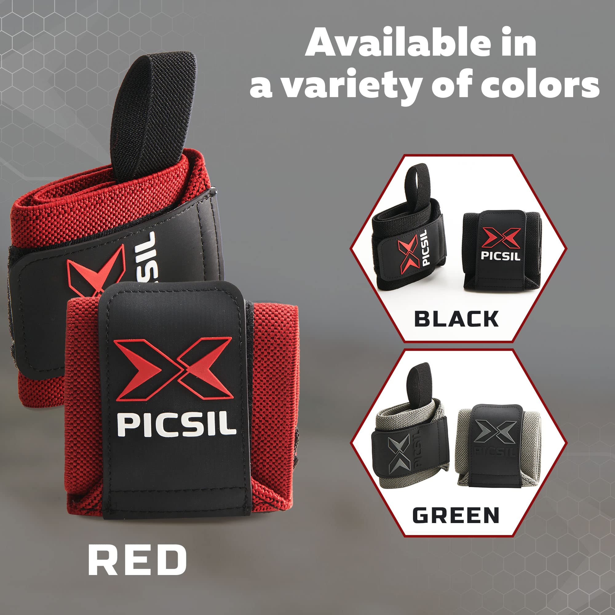 PICSIL - Wrist Support for Cross Training | Reduce Wrist Discomfort | High Performance | Elastic Nylon | Prevents Tendonitis | Ideal for Gym, Bodybuilding, Boxing, Calisthenics | - Image 7