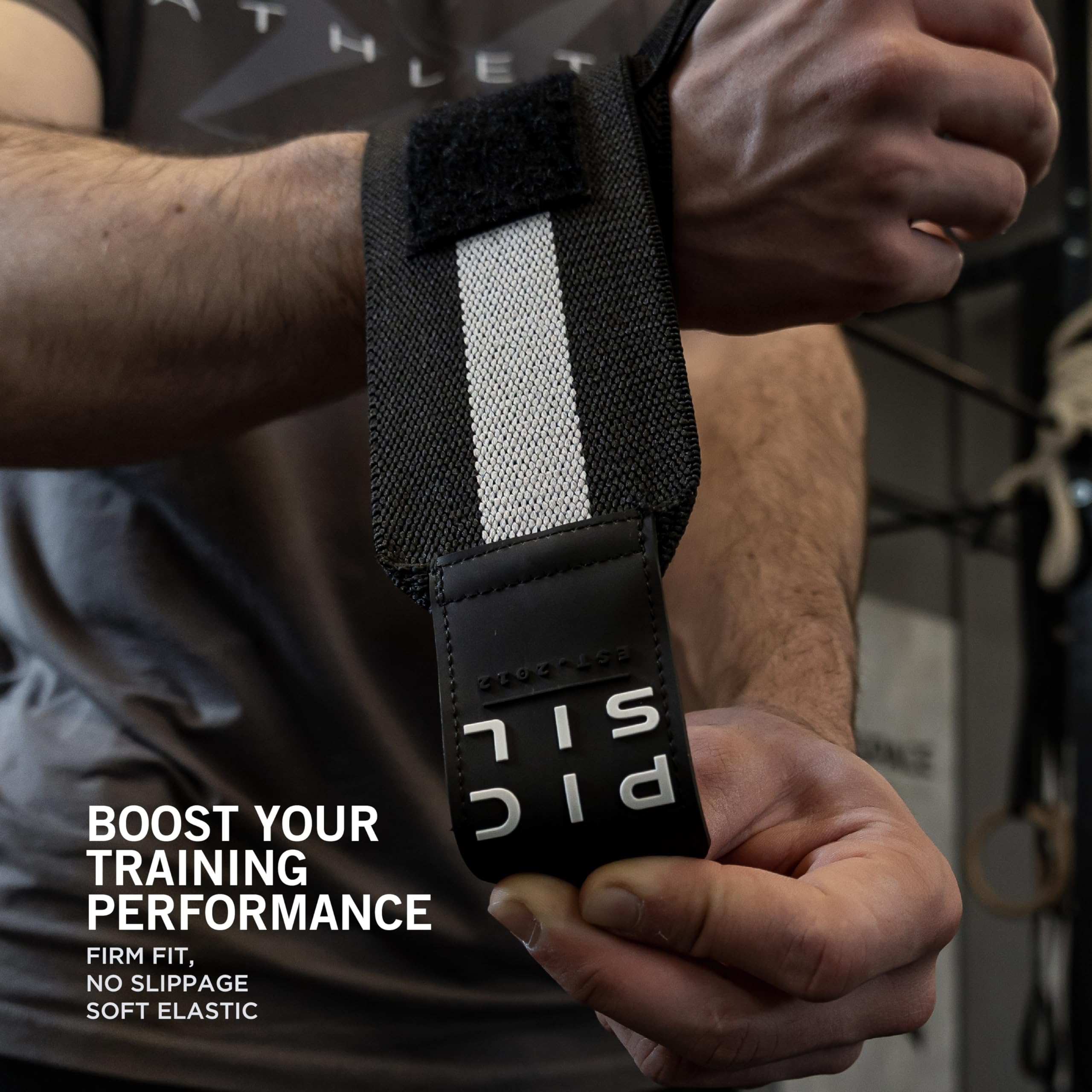 PICSIL - Wrist Support for Cross Training | Reduce Wrist Discomfort | High Performance | Elastic Nylon | Prevents Tendonitis | Ideal for Gym, Bodybuilding, Boxing, Calisthenics | - Image 4